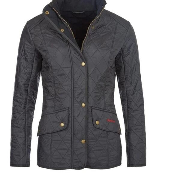 Barbour Cavalry Polarquilt Fleece Lined Jacket in Dark Navy Sz 12 - Picture 3 of 13